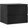 Mexen Orio bathroom cabinet for washbasin 60 cm with countertop, 2 drawers, black matt - 91A10-06047-2-BFFC71