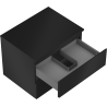 Mexen Orio Bathroom Cabinet Under Sink 60 cm with Countertop, 2 Drawers, Matte Black - 91A10-06047-2-BFFC71