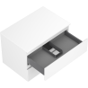 Mexen Orio bathroom cabinet under sink 70 cm with countertop, 2 drawers, white matte - 91A10-07047-2-BFFC01