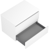 Mexen Orio bathroom cabinet under sink 70 cm with countertop, 2 drawers, white matte - 91A10-07047-2-BFFC01