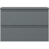 Mexen Orio bathroom cabinet 70 cm with countertop, 2 drawers, matte graphite - 91A10-07047-2-BFFC66