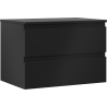 Mexen Orio bathroom cabinet under the sink 70 cm with countertop, 2 drawers, black matte - 91A10-07047-2-BFFC71