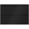 Mexen Orio bathroom cabinet for countertop 70 cm with countertop, 2 drawers, matte black - 91A10-07047-2-BFFC71