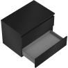 Mexen Orio bathroom cabinet for countertop 70 cm with countertop, 2 drawers, matte black - 91A10-07047-2-BFFC71