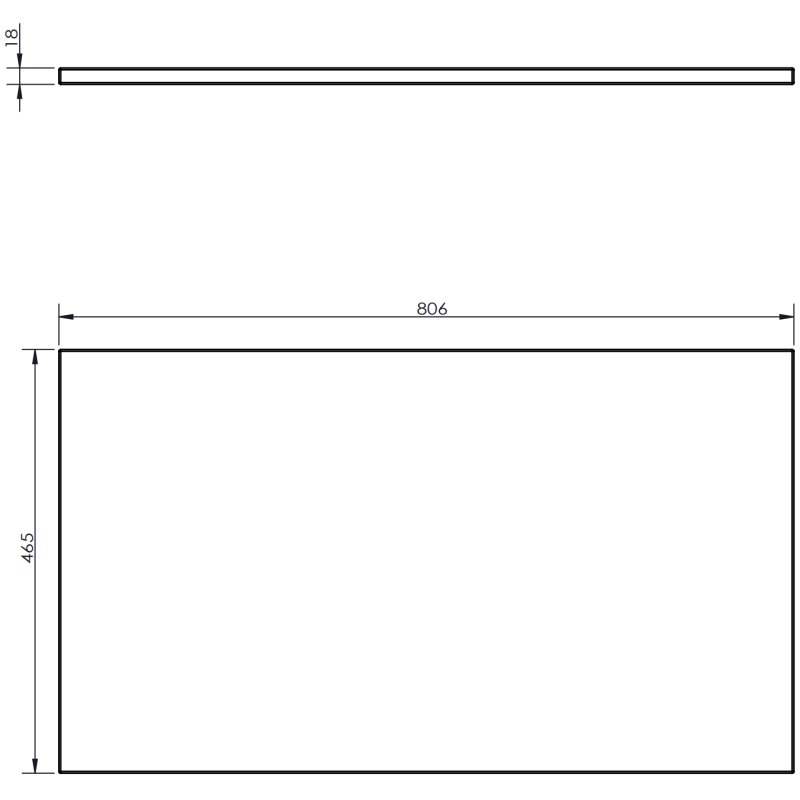 Mexen Orio 80 cm Under-Sink Bathroom Cabinet with Countertop, 2 Drawers, Matte White - 91A10-08047-2-BFFC01