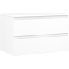 Mexen Orio bathroom cabinet under-sink 80 cm with countertop, 2 drawers, matte white - 91A10-08047-2-BFFC01
