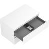 Mexen Orio bathroom cabinet under-sink 80 cm with countertop, 2 drawers, matte white - 91A10-08047-2-BFFC01