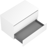Mexen Orio bathroom cabinet under-sink 80 cm with countertop, 2 drawers, matte white - 91A10-08047-2-BFFC01