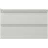 Mexen Orio bathroom cabinet under washbasin 80 cm with countertop, 2 drawers, gray matte - 91A10-08047-2-BFFC62