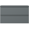 Mexen Orio bathroom cabinet under sink 80 cm with countertop, 2 drawers, matte graphite - 91A10-08047-2-BFFC66