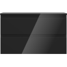 Mexen Orio bathroom cabinet for countertop 80 cm with countertop, 2 drawers, black gloss - 91A10-08047-2-BFFC70