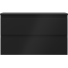 Mexen Orio bathroom cabinet with countertop 80 cm, 2 drawers, matte black - 91A10-08047-2-BFFC71