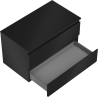 Mexen Orio bathroom cabinet with countertop 80 cm, 2 drawers, matte black - 91A10-08047-2-BFFC71