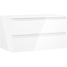 Mexen Orio bathroom cabinet under-sink 90 cm with countertop, 2 drawers, white gloss - 91A10-09047-2-BFFC00
