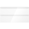 Mexen Orio bathroom cabinet under-sink 90 cm with countertop, 2 drawers, white gloss - 91A10-09047-2-BFFC00