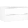 Mexen Orio bathroom cabinet 90 cm with countertop, 2 drawers, matt white - 91A10-09047-2-BFFC01