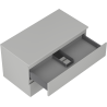 Mexen Orio bathroom cabinet under the sink 90 cm with countertop, 2 drawers, matte gray - 91A10-09047-2-BFFC62