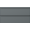 Mexen Orio bathroom cabinet for washbasin 90 cm with countertop, 2 drawers, matte graphite - 91A10-09047-2-BFFC66