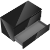 Mexen Orio bathroom cabinet for under-sink 90 cm with countertop, 2 drawers, black gloss - 91A10-09047-2-BFFC70