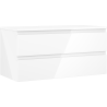 Mexen Orio bathroom cabinet for washbasin 100 cm with countertop, 2 drawers, white gloss - 91A10-10047-2-BFFC00