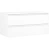 Mexen Orio 100 cm bathroom cabinet with countertop, 2 drawers, white matte - 91A10-10047-2-BFFC01