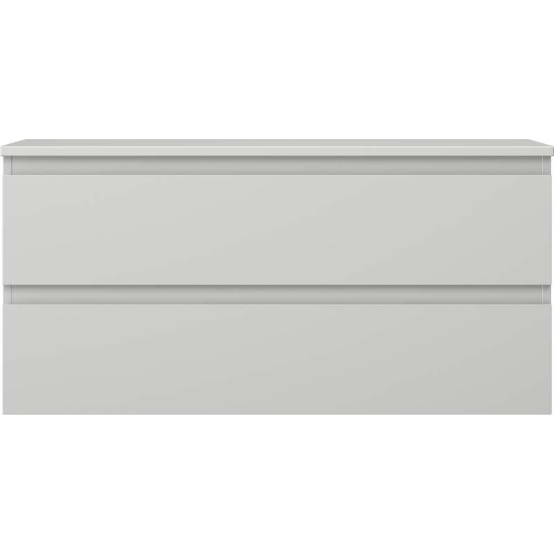 Mexen Orio 100 cm Bathroom Vanity Unit with Countertop, 2 Drawers, Matt Grey - 91A10-10047-2-BFFC62