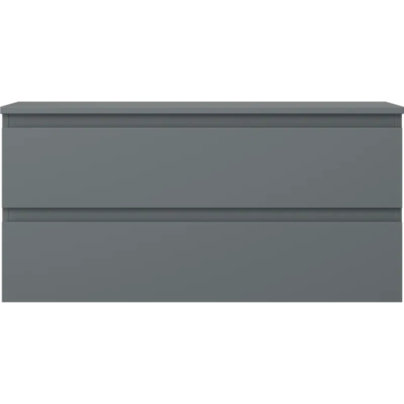 Mexen Orio 100 cm Bathroom Under-Sink Cabinet with Countertop, 2 Drawers, Matt Graphite - 91A10-10047-2-BFFC66