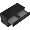 Mexen Orio bathroom cabinet under sink 100 cm with countertop, 2 drawers, matte black - 91A10-10047-2-BFFC71