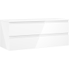 Mexen Orio bathroom cabinet with countertop 120 cm, 2 drawers, white gloss - 91A10-12047-2-BFFC00