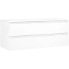 Mexen Orio bathroom cabinet for sink 120 cm with countertop, 2 drawers, matte white - 91A10-12047-2-BFFC01