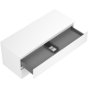 Mexen Orio bathroom cabinet under sink 120 cm with countertop, 2 drawers, matte white - 91A10-12047-2-BFFC01
