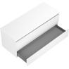 Mexen Orio bathroom cabinet under sink 120 cm with countertop, 2 drawers, matte white - 91A10-12047-2-BFFC01