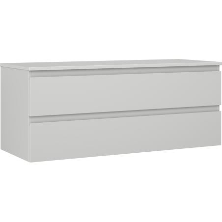 Mexen Orio bathroom cabinet under sink 120 cm with countertop, 2 drawers, gray matte - 91A10-12047-2-BFFC62