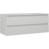 Mexen Orio bathroom cabinet for washbasin 120 cm with countertop, 2 drawers, matt grey - 91A10-12047-2-BFFC62