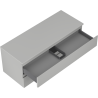 Mexen Orio bathroom cabinet under sink 120 cm with countertop, 2 drawers, gray matte - 91A10-12047-2-BFFC62