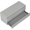 Mexen Orio bathroom cabinet under sink 120 cm with countertop, 2 drawers, gray matte - 91A10-12047-2-BFFC62