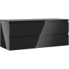 Mexen Orio bathroom cabinet for washbasin 120 cm with countertop, 2 drawers, black gloss - 91A10-12047-2-BFFC70