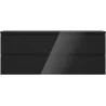 Mexen Orio bathroom cabinet for washbasin 120 cm with countertop, 2 drawers, black gloss - 91A10-12047-2-BFFC70