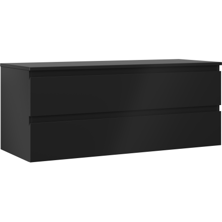 Mexen Orio bathroom cabinet under sink 120 cm with countertop, 2 drawers, matte black - 91A10-12047-2-BFFC71
