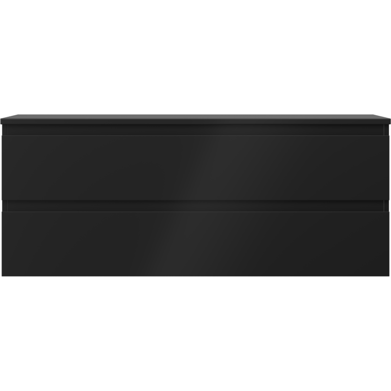 Mexen Orio bathroom cabinet for washbasin 120 cm with countertop, 2 drawers, black matt - 91A10-12047-2-BFFC71