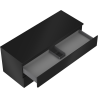 Mexen Orio bathroom cabinet under sink 120 cm with countertop, 2 drawers, matte black - 91A10-12047-2-BFFC71