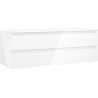 Mexen Orio bathroom cabinet under sink 140 cm with countertop, 2 drawers, white gloss - 91A10-14047-2-BFFC00