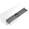 Mexen Orio bathroom cabinet under sink 140 cm with countertop, 2 drawers, white gloss - 91A10-14047-2-BFFC00