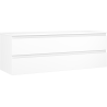 Mexen Orio bathroom cabinet for washbasins 140 cm with countertop, 2 drawers, white matte - 91A10-14047-2-BFFC01
