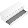 Mexen Orio bathroom cabinet under sink 140 cm with countertop, 2 drawers, matte white - 91A10-14047-2-BFFC01
