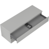 Mexen Orio bathroom cabinet under sink 140 cm with countertop, 2 drawers, matte gray - 91A10-14047-2-BFFC62