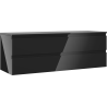 Mexen Orio Bathroom Cabinet Under Sink 140 cm with Countertop, 2 Drawers, Black Gloss - 91A10-14047-2-BFFC70