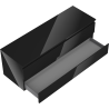 Mexen Orio Bathroom Cabinet Under Sink 140 cm with Countertop, 2 Drawers, Black Gloss - 91A10-14047-2-BFFC70