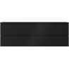 Mexen Orio bathroom cabinet under sink 140 cm with countertop, 2 drawers, black matt - 91A10-14047-2-BFFC71