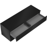 Mexen Orio bathroom cabinet under sink 140 cm with countertop, 2 drawers, matte black - 91A10-14047-2-BFFC71